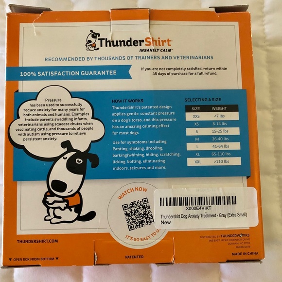 Thundershirt Gray XS Dog Anxiety Shirt - Picture 4 of 5